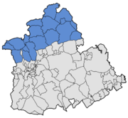 Términos municipales de la comarca Sierra Norte.