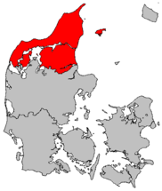 Ubicación de Jutlandia Septentrional
