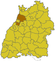 Situación de Distrito de Karlsruhe