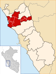 Situación de Provincia de Huaura