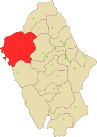 Mapa de Provincia del Santa en Ancash