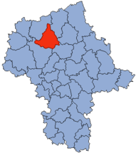 Localización en el voivodato de Mazovia