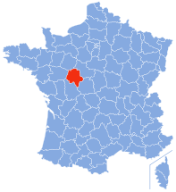 Ubicación de Indre y Loira
