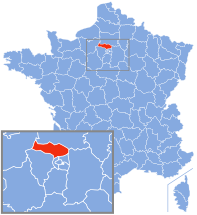 Ubicación de Valle del Oise