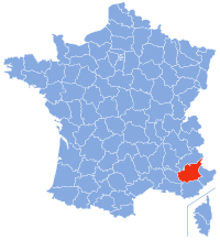 Localización de Alpes-de-Haute-Provence en Francia