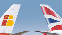 British Airways Iberia aircraft tails BA IB.jpg