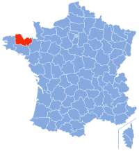 Localización de Côtes-d'Armor en Francia
