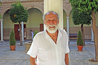 Carlos en el Palacio de Jabalquinto, en la Escuela de Teatro de la sede Antonio Machado (Baeza) de los Cursos de Verano de la Universidad de Andalucía (2007)