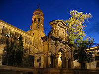 Fuente de Santa María y Catedral de Baeza