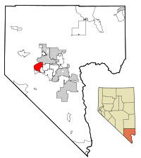 Clark County Nevada Incorporated Areas Summerlin South highlighted.svg