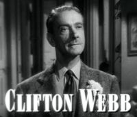 Clifton Webb en Laura en 1945.