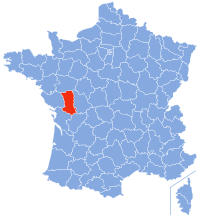 Localización de Deux-Sèvres en Francia