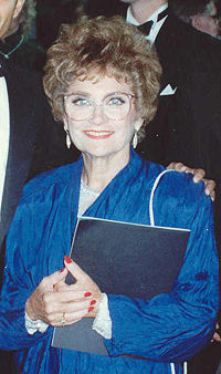Estelle Getty, el 17 de septiembre de 1989 en la entrega de los Premios Emmy.