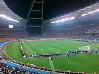 Estadio Moses Mabhida durante el partido frente a Australia.