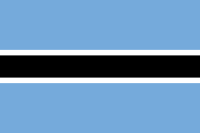 Bandera de {{{Artículo}}}Botsuana