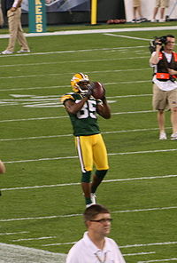 Greg Jennings con los Packers.