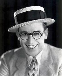 Harold Lloyd caracterizado como Speedy, 1928.