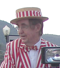 El actor en Red River, durante un desfile del 4 de julio.
