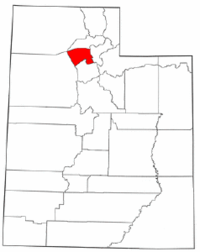 Map of Utah highlighting Davis County.png