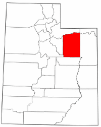 Map of Utah highlighting Duchesne County.png