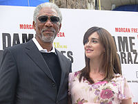 Morgan Freeman y Paz Vega en Madrid 01.jpg