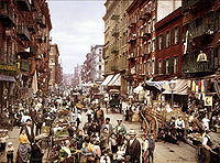 Calle Mulberry en 1900