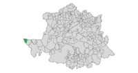 Localización del término municipal de Cedillo en la provincia