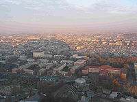 Vista de la ciudad de Osh