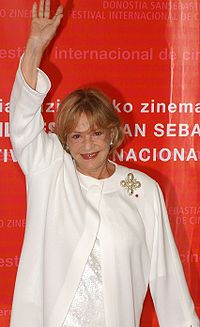 Jeanne Moreau en el Festival Internacional de Cine de San Sebastián 2006
