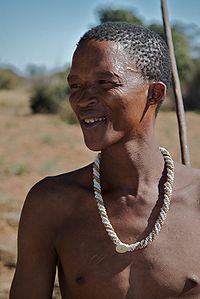 San tribesman from Namibia