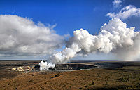 Emisiones de dióxido de azufre del volcán Kīlauea