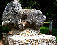 Escultura de piedra de X'Huencal.