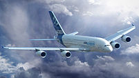 El Airbus A380, superjumbo desarrollado por Airbus.