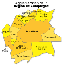 Ubicación de Agglomération de la Région de Compiègne