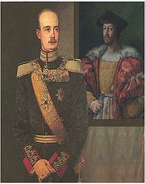 Friedrich Franz II in zijn schilderijengalerij.jpg