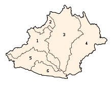 Chanchamayo districts numbered