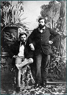 Olympe Aguado, Self Portrait with His Brother Onésipe 1853.jpg