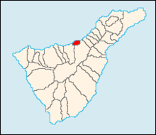 Mapa-Situación de Puerto de la Cruz