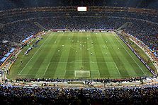 Estadio Soccer City durante el partido frente a la Argentina.