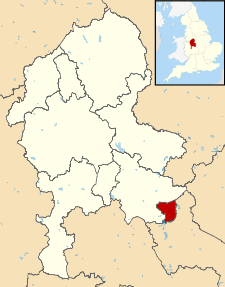 Ubicación en el condado de Staffordshire.