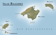 Localización de Menorca