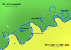 Mapa de ubicación de la laguna Murillo
