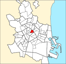 Localización del barrio dentro de Valencia.