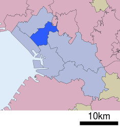 Localización de Inage-ku