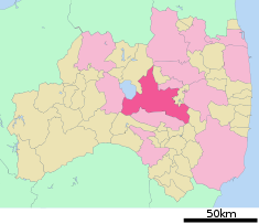 Localización de Kōriyama