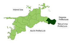 Localización de Shikokuchūō-shi