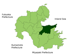 Localización de Ōita