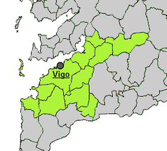 Ubicación de Comarca de Vigo