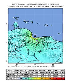 2009 Venezuela earthquake intensity map.jpg