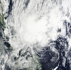La tormenta tropical Auring el 4 de enero.